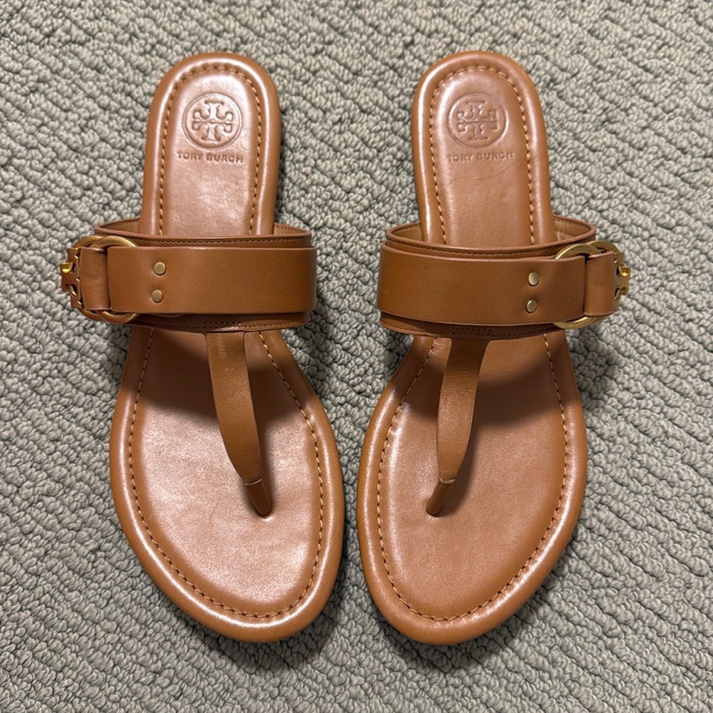 Tory Burch Marsden Flat Thong Sandal Calf Leather